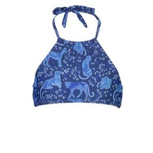 Snapper Rock Cheetah Spot Two-Piece Halter Bikini Sz 12